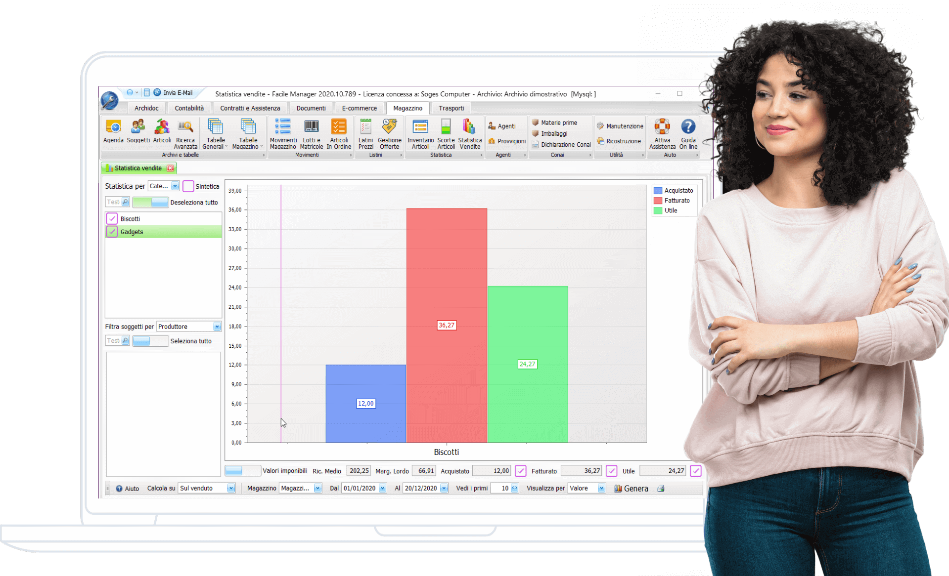 Gestionale Magazzino, Fatturazione, Contabilità, Contratti e assistenza. Puoi gestire un negozio on line e fare e-commerce con Prestashop.