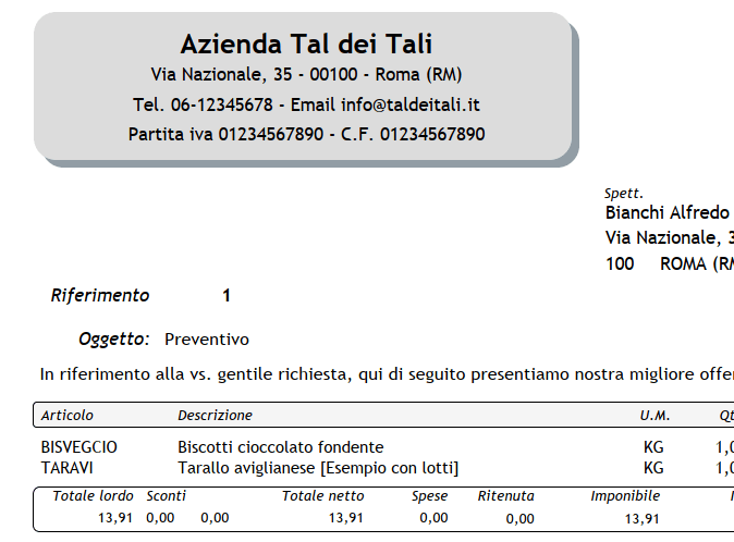 Gestionale fatturazione, documenti di trasporto, ordini, ddt, preventivi